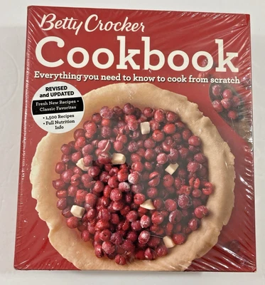 Betty Crocker Cookbook Revised & Updated 5 Ring HB NEW & Sealed Foto 1 de 4