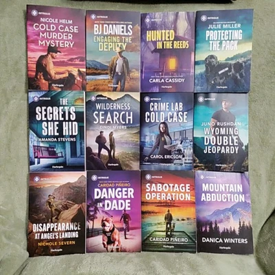 Lot of 12 Harlequin Intrigue Books -Romantic Suspense 2024-2025 ZA-1 - Imagem 1 de 4