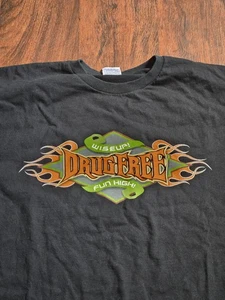 Vintage Wise Up Drugfree Double Stitch Gr. Lg 100% Baumwolle Tshirt - Bild 1 von 6