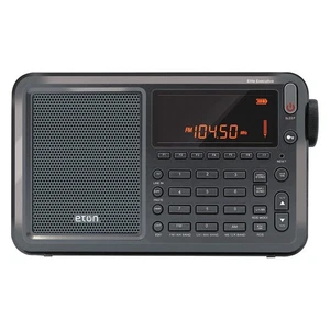 ETON NELITEEXECUTIVE Mini Shortwave Radio,Digital,4-1/8" H 55MR63 - Picture 1 of 1