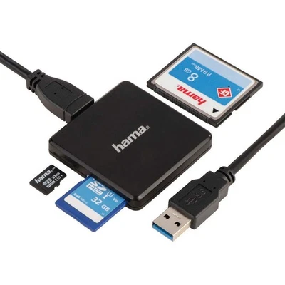 Hama Card Reader 35-in-1 Black multi USB 3.0 USB 3.0 (UHS-I) - Immagine 1 di 4