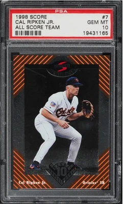 CAL RIPKEN JR. 1998 Score 10th Anniversary All Score Team PSA 10 Gem как новая - Изображение 1 из 2