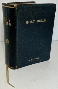 Holy Bible Old New Testaments Thomas Nelson 1901 Revision, 1929 Printing 5x7" - Picture 1 of 10