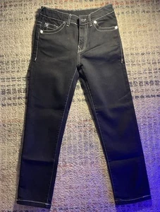 BLACK TRUE RELIGION JEANS BOYS SIZE 10 - Picture 1 of 10