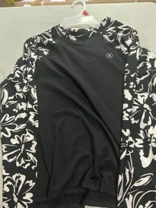 hurley damen blumen langarm badeshirt - Bild 1 von 3