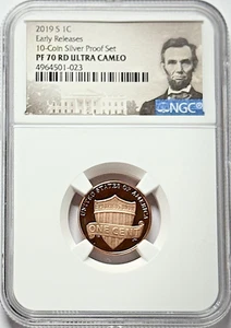 2019 S 1C Lincoln Cent Shield Early Releases - NGC PF 70 RD Ultra Cameo - Picture 1 of 2