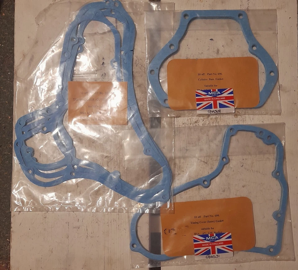 Juntas de cohete BSA A7 A10 - Lote de trabajo Foto 1 de 1