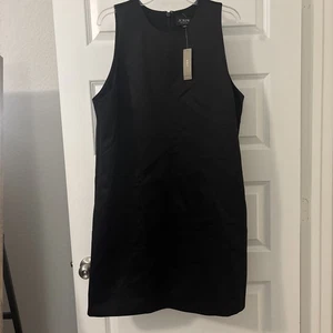 J Crew Collection Maxine Black Sheath Dress Duchesse satin SZ XXL Luxurious NWT - Picture 1 of 13