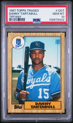 1987 TOPPS TRADED TIFFANY #120T DANNY TARTABULL PSA 10 - Image 1 of 2