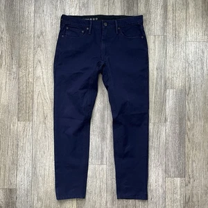 Levi’s Commuter Pro Pantalone Uomo 32x28 Blu Navy Biker Elasticizzato Idrorepellente - Foto 1 di 13
