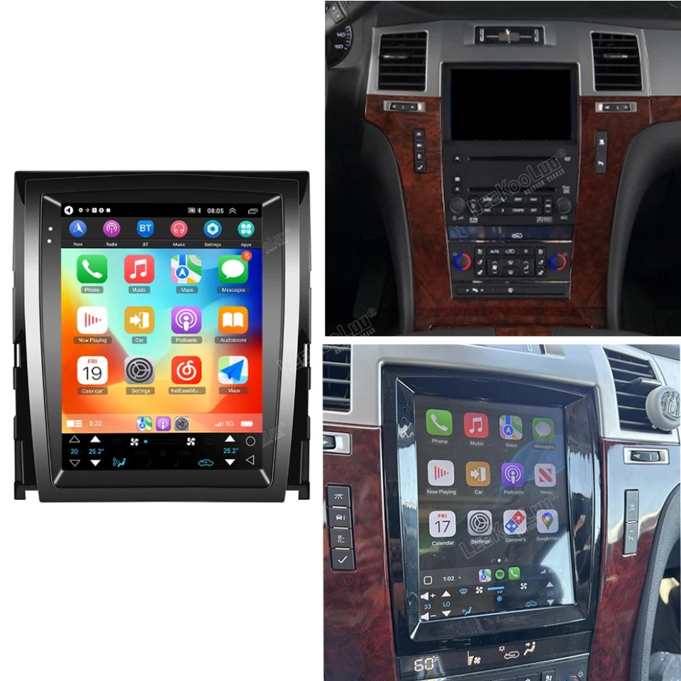 9.7" For Cadillac Escalade 2007-2014 Android 15.0 Car Radio Vertical GPS 2G+64GB - Image 1 of 4