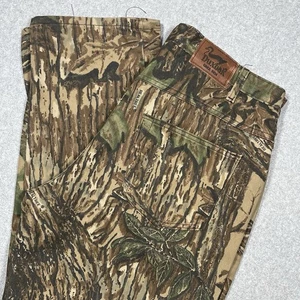 Vintage Duxbak Camouflage Jeans Herren 36x32 Realtree Denim gerades Bein Hose 90er USA - Bild 1 von 21