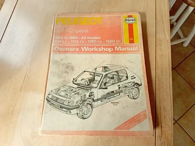Haynes Peugeot 205 Owners Workshop Manual 1983-1985 - Image 1 of 4