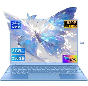 Notodd Laptop Intel Celeron N3350, 8GB RAM+256GB SSD 1TB Expand 1920x1200 - Picture 1 of 5