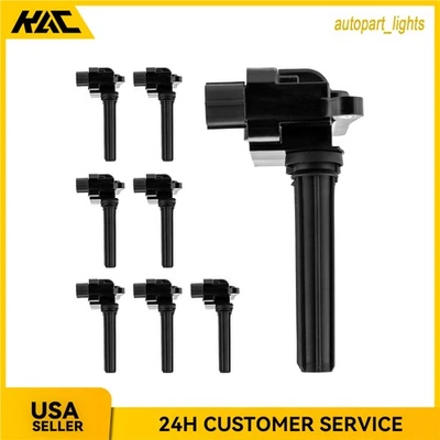 Set of 8 Ignition Coils For Ram 1500 2011-2022 5.7L Ram 2500 2014-2022 UF504 - Image 1 of 4