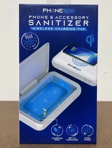PhoneSpa Phone & Accessory Sanitizer Wireless Charging Pad & Diffuser New Sealed - Picture 1 of 5