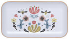 Now Designs Danica Frida Willow Wood Tray 5"X9" Flowers Bees New