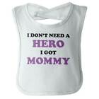 Hero Mommy Cute Graphic Kids Clothes Gifts Newborn Baby Boy Girl Drooler Bibs