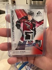 2019-20 Upper Deck SP Game Used CHL Edition Red 26/90 Bowen Byram #8 Patch Auto