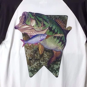 Guy Harvey Men’s NWT Small Performance Long Sleeve Largemouth Bass - Picture 1 of 7