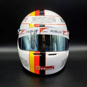 Sebastian Vettel Signed Helmet Visor 2019 Display Tribute 1:1 AS-00701 - Picture 1 of 12