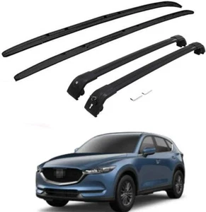 Barra transversal bloqueable para riel de techo 4 piezas apta para Mazda CX-5 CX5 2017-2021 - Imagen 1 de 8