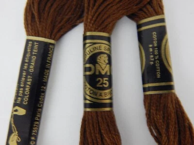 Mouline Special * Embroidery Thread - Dark Brown #801 - 3 Skeins - Image 1 of 4