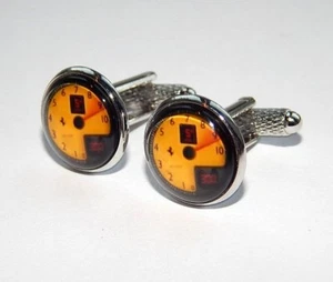 Ferrari speedometer cufflinks, car speedometer cufflinks jewelry Ferrari logo - Picture 1 of 7