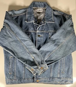 Blue Notes Trucker Jacket Mens Medium Vintage Cotton Denim Button Up Coat - Picture 1 of 12