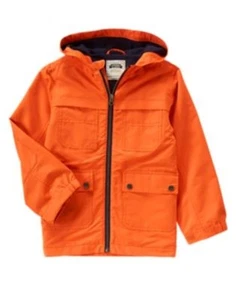 GYMBOREE ARCTIC EXPLORER ORANGE MULTI POCKET HOODED JACKET 4 5 6 7 8 10 12 NWT - Picture 1 of 1