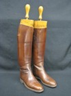 1930s Custom Henry Maxwell Of London Hunt Boots w/ 3-Part English Wood Trees (9M