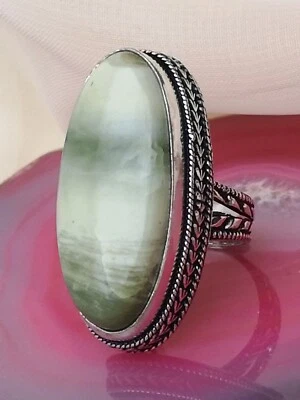  Ring  natürlicher Larsonit,  Silber 925 - Bild 1 von 4