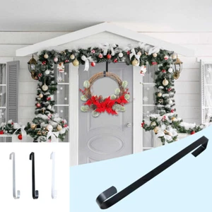 Metal Over The Door Hooks For Hanging Wreath Hanger For Christmas Home Kitchen L - Picture 1 of 15