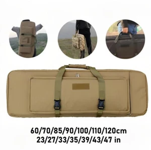 23"-47" Tactical Carbine Rifle Bag Gun Case Jagd Wasserdicht Doppel Rucksack - Bild 1 von 10