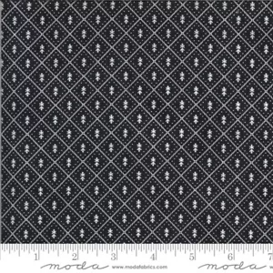 Figs Shirtings Nanas Pajamas Raven Black by Fig Tree for Moda 1/2 Yard - Picture 1 of 1