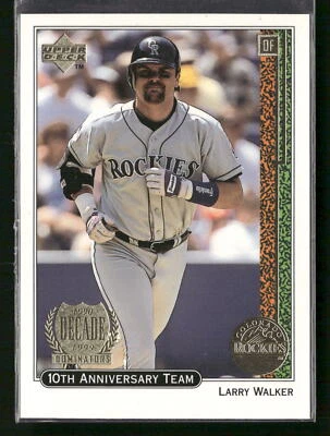 Larry Walker 1999 Upper Deck #X29 10th Anniversary Team - Image 1 of 2
