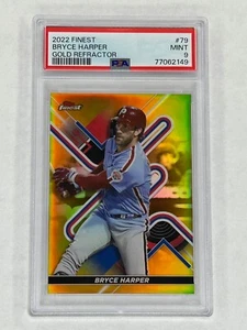 Bryce Harper 2022 feinster #77 Goldrefraktor 47/50 PSA 9 Phillies - Bild 1 von 2