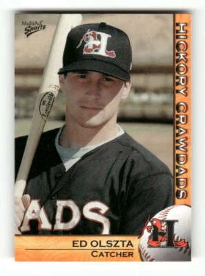 2004 Multi-ad Hickory Crawdads 25 Ed Olszta - Image 1 of 2
