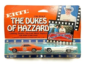 1/64 The Dukes of Hazzard General Lee and Boss Hogg Cadillac Ertl 2 Piece Set - Picture 1 of 2