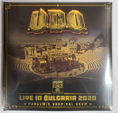 U.D.O. – Live In Bulgaria 2020 Pandemic Survival Show - 3 LP Vinyl - NEW Sealed - Image 1 of 3