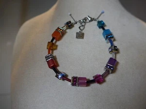 Pulsera mujer COEUR DE LION multicolor Rainbow GeoCUBE - Imagen 1 de 7