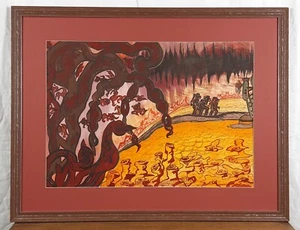 Pintura gouache original, artista ucraniana Ganicheva, ilustración, fantásticos - Imagen 1 de 12