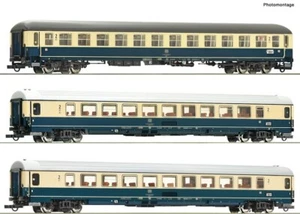 Roco 74035 Set 3 vagones EC/IC Erasmus bajo petición cambio de eje Märklin gratis 1:87 - Imagen 1 de 3
