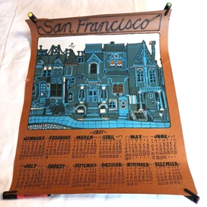 R. Carlson San Francisco Victorians Dibujo Calendario Póster Impresión De Colección Medio - Imagen 1 de 9