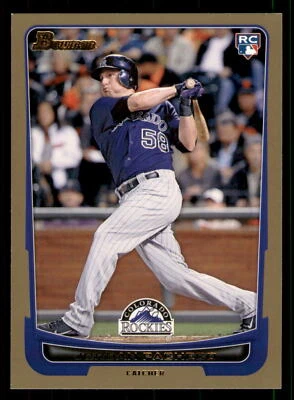 Jordan Pacheco 2012 Bowman #195 Gold Colorado Rockies Foto 1 de 2