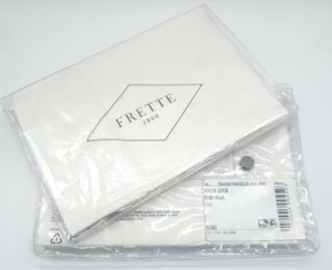 Frette Single Ajour Euro Shams Ivory Set of 2 Shams New GL025039 - Picture 1 of 7
