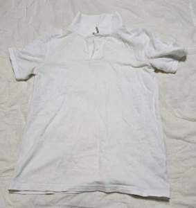 Cat And Jack Girls White School Uniform Polo Shirt Short Sleeve L(12-14) Used - Picture 1 of 2