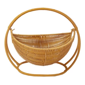Imitation Rattan Obstkorb Großer Picknickkorb Kleiner Weidenkorb - Bild 1 von 12