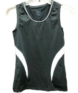 Augusta sportwear black white tank top shirt sheer athletic net size small READ - Picture 1 of 6