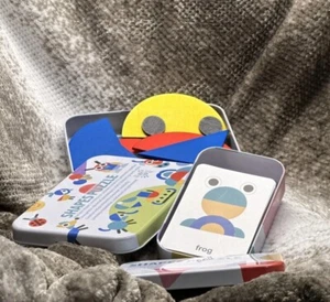 SHAPES PUZZLES & Cards Montessori STEM Wooden Shape Puzzle AGES 3 AND UP - Picture 1 of 3